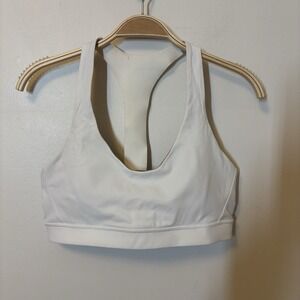Lululemon Break Free Sports Bra Nulux Racerback White 10 L